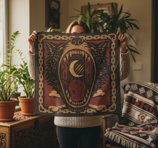 Fenrir Unchained Norse Wolf Bandana