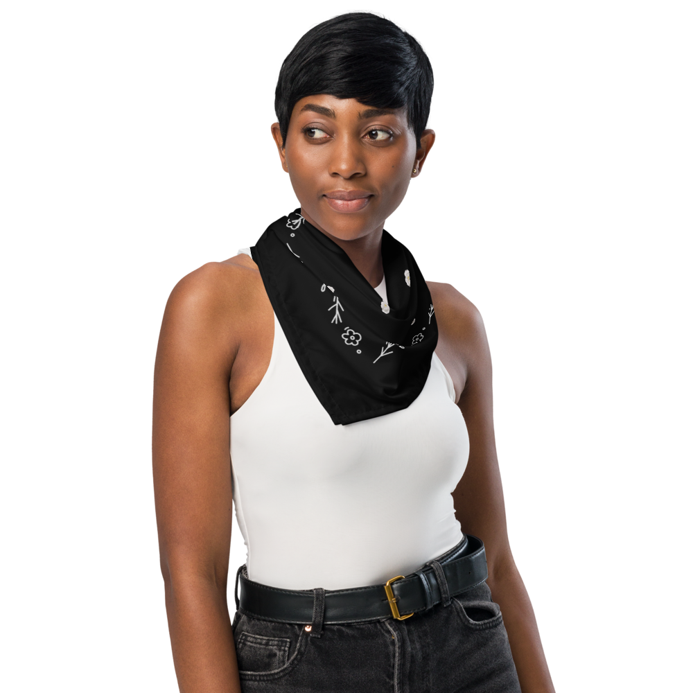 Midnight Bloom Bandana